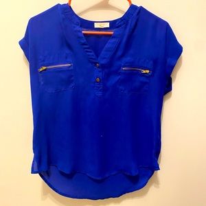 Royal Blue Blouse